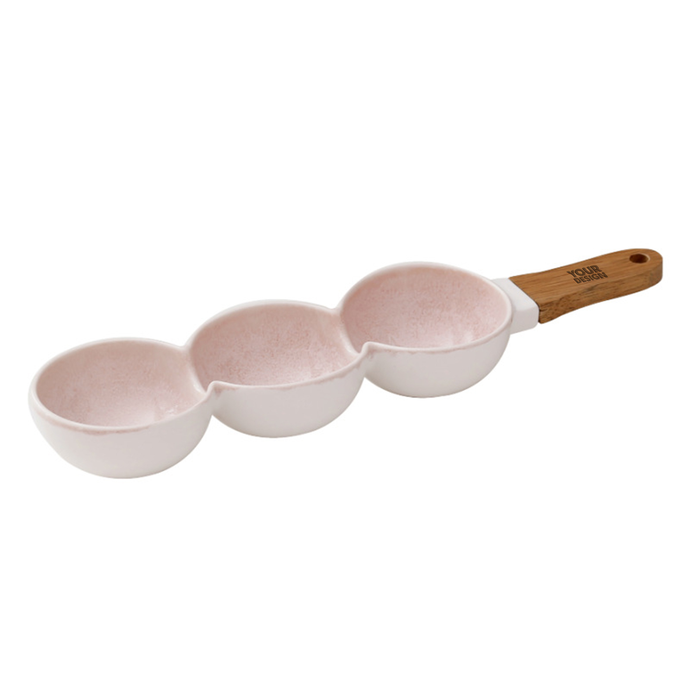 3 Compartment Dip Serving Set With Wooden1