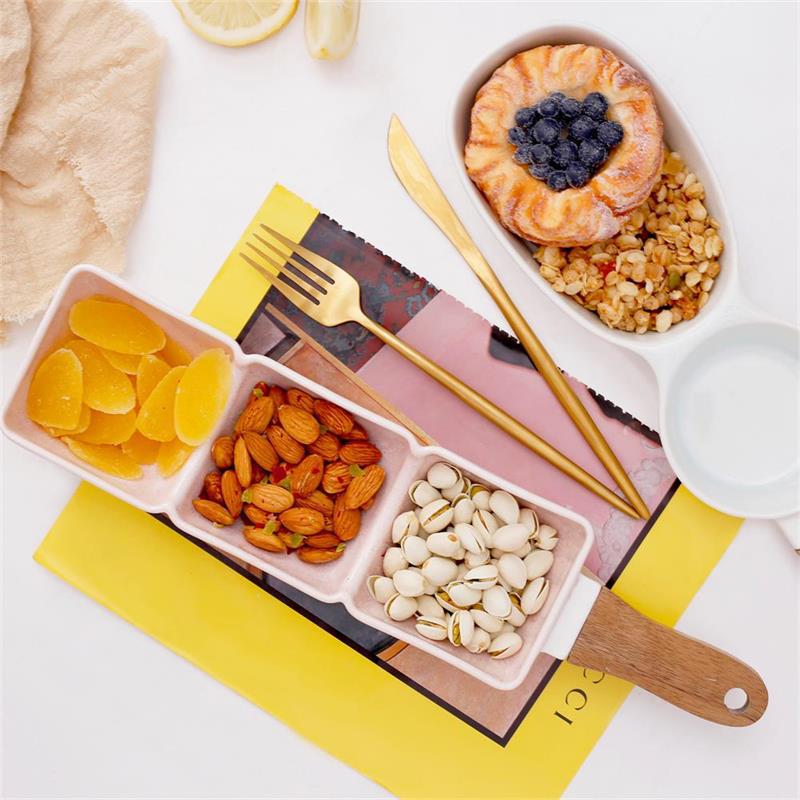 3 Compartment Dip Serving Set With Wooden2
