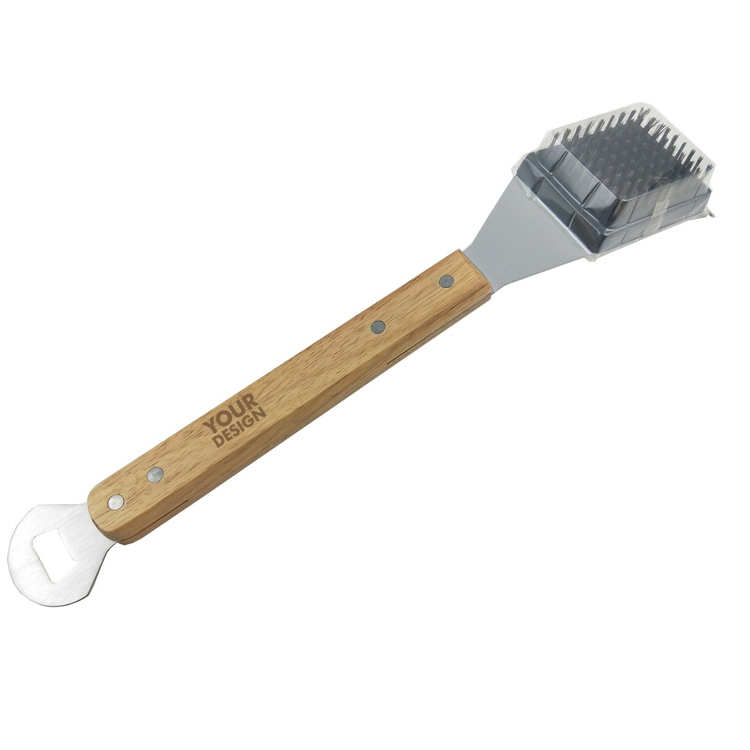 Grill Brush And Scraper For Barbecue