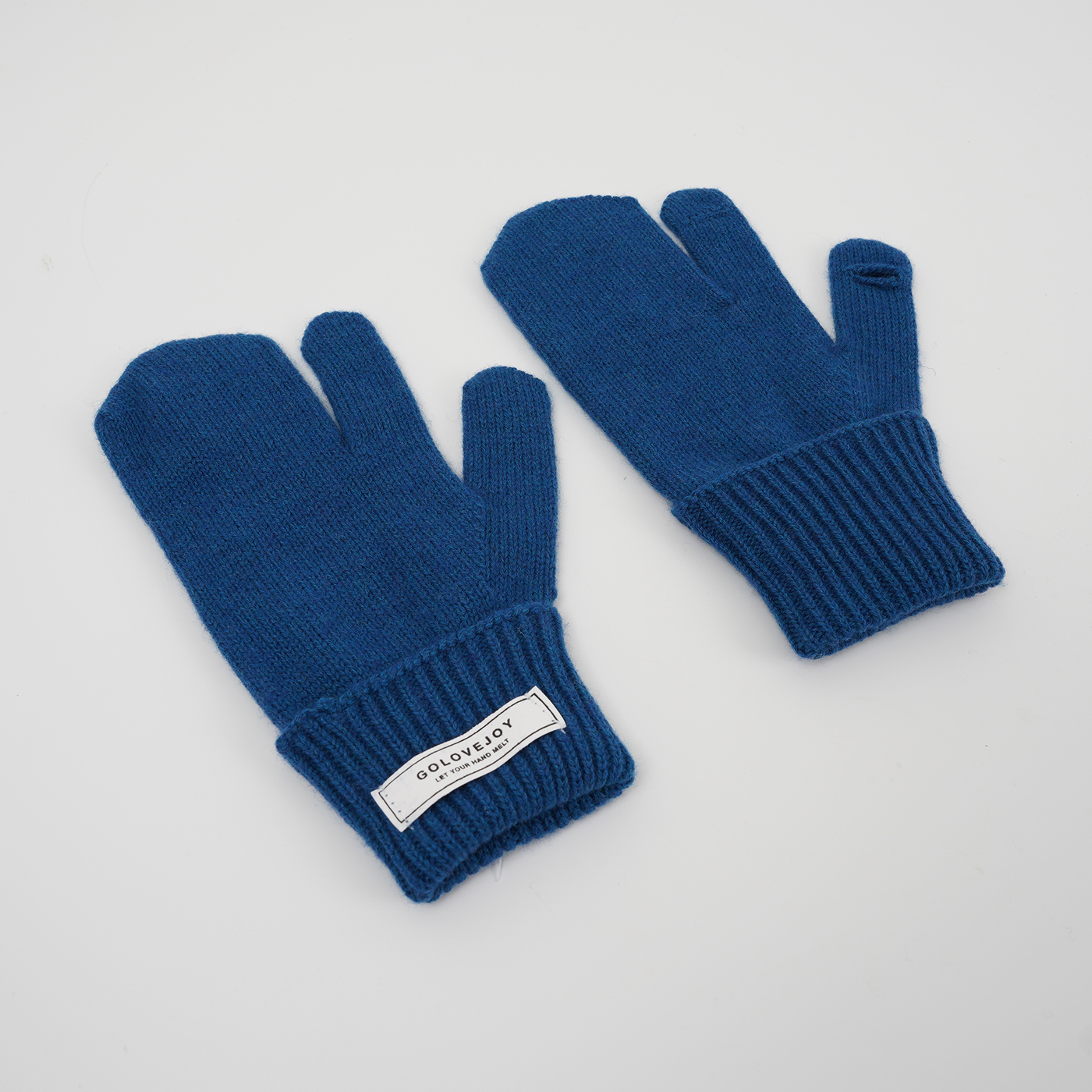 Wool Knitted Three Finger Gloves2