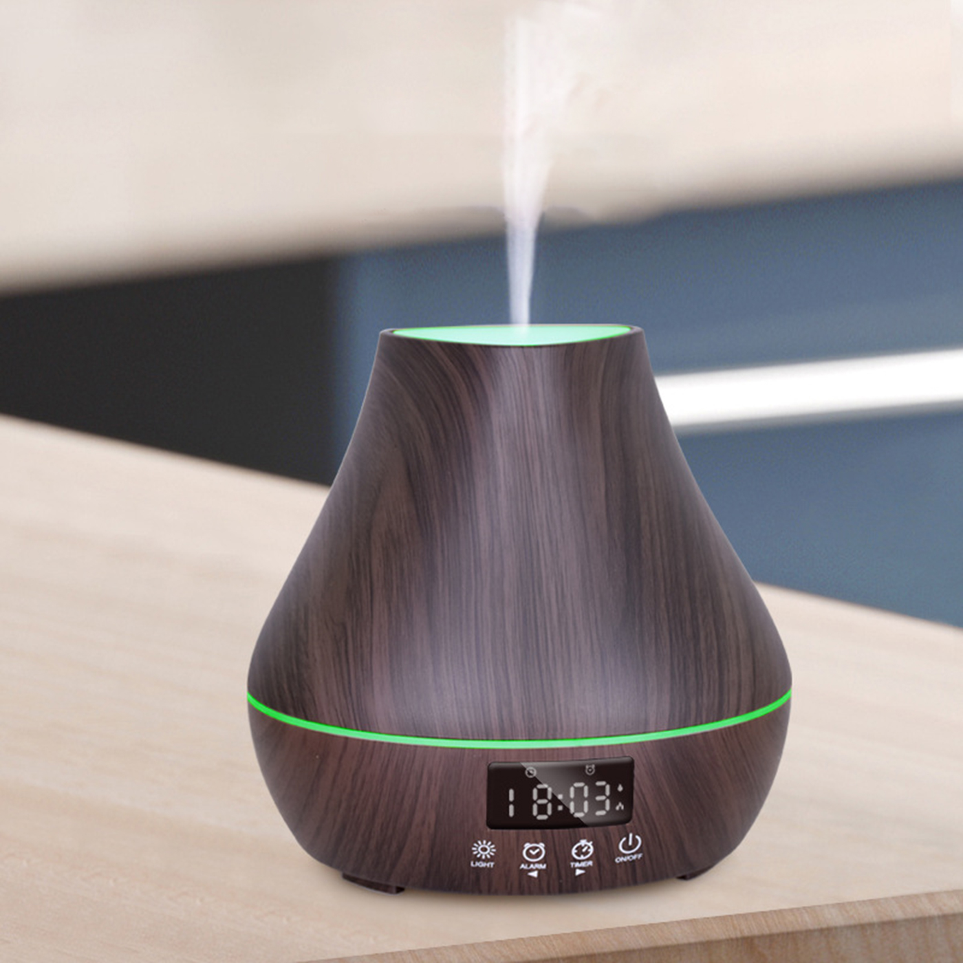 Wood Grain Ultrasonic Air Humidifier3