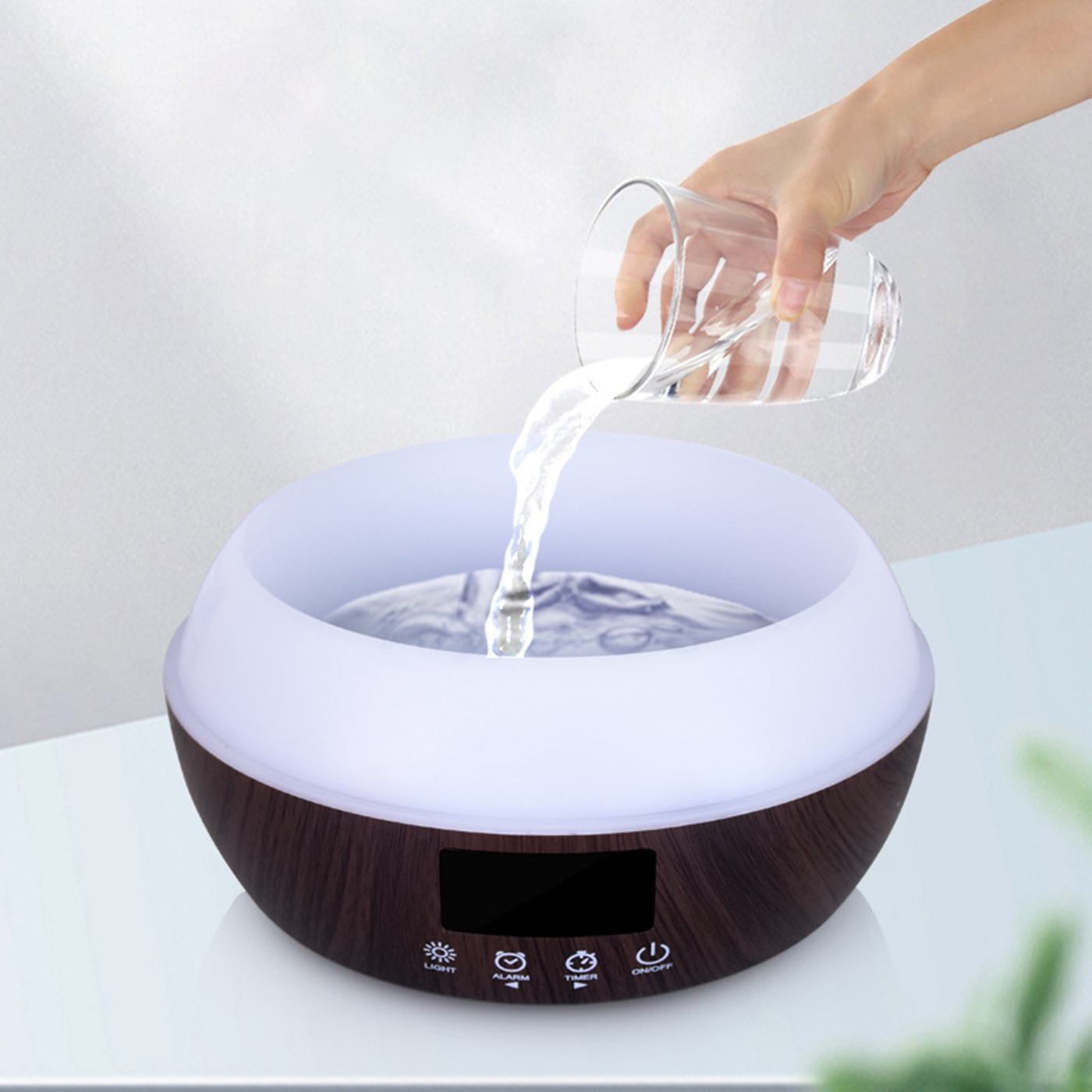 Wood Grain Ultrasonic Air Humidifier4
