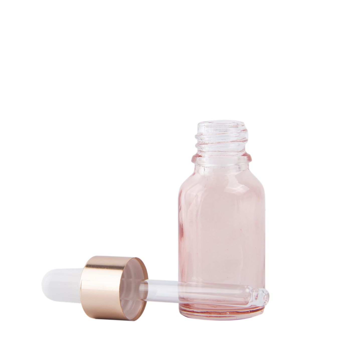 Small Rose Gold Glass Dropper Bottle1