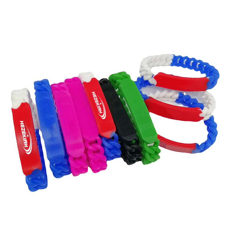 Custom Silicone Twist Bracelet