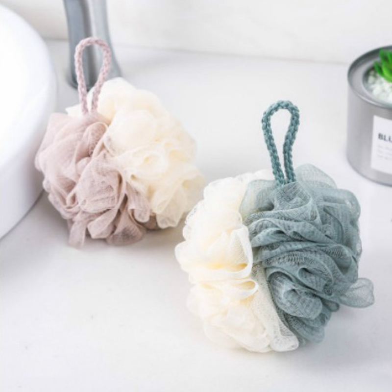 Double Color Bubble Bath Loofah3