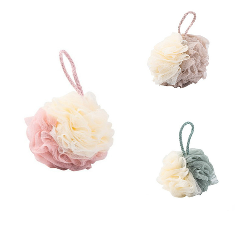 Double Color Bubble Bath Loofah4