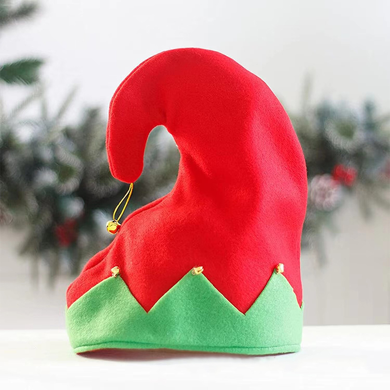Felt Children's Christmas Elf Shoe And Hat Set2