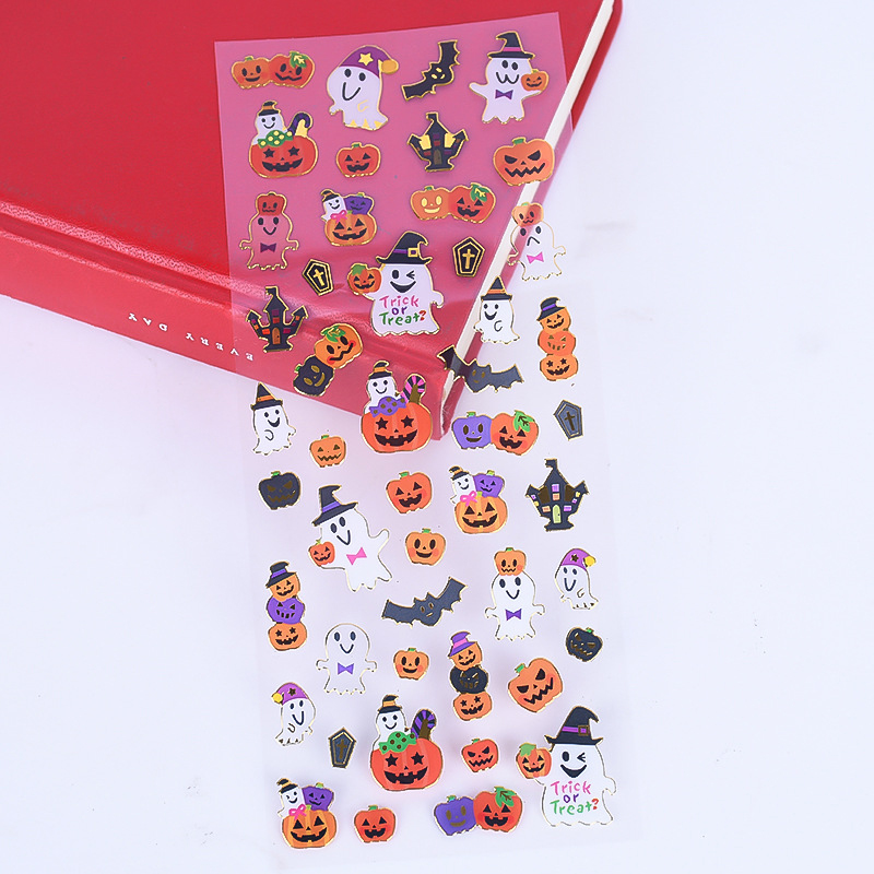 Halloween PVC Clear Cartoon Sticker1