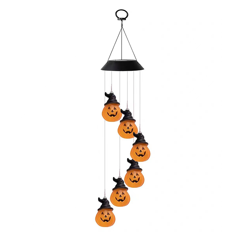 LED Solar Halloween Wind Chime Light1