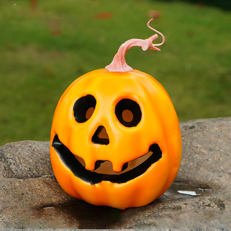 Halloween Artificial Ghost Face Pumpkin