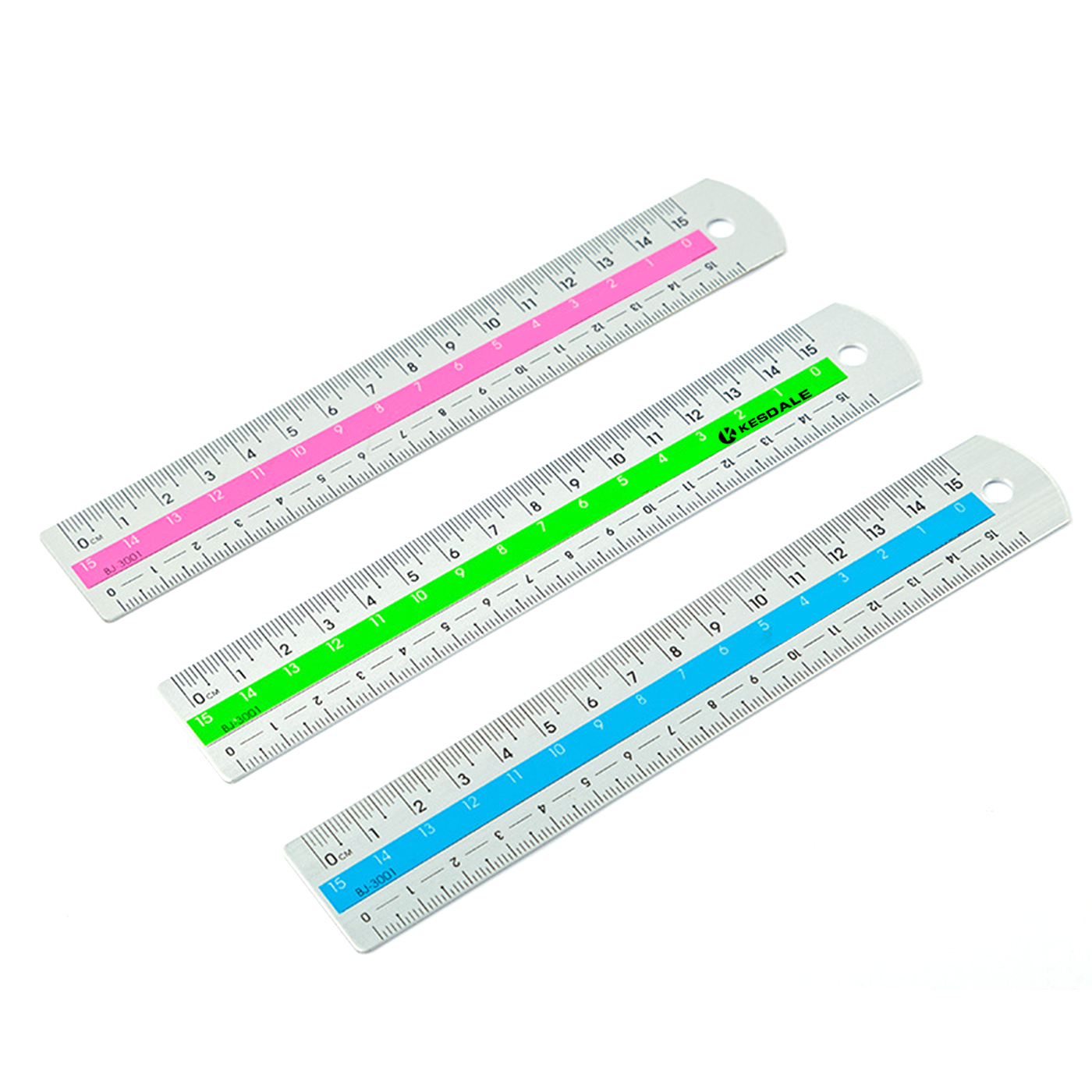 6 Inch Color Cente Aluminum Alloy Ruler