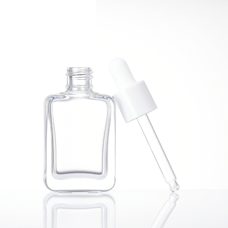 Flat Square Glass Dropper Bottle2