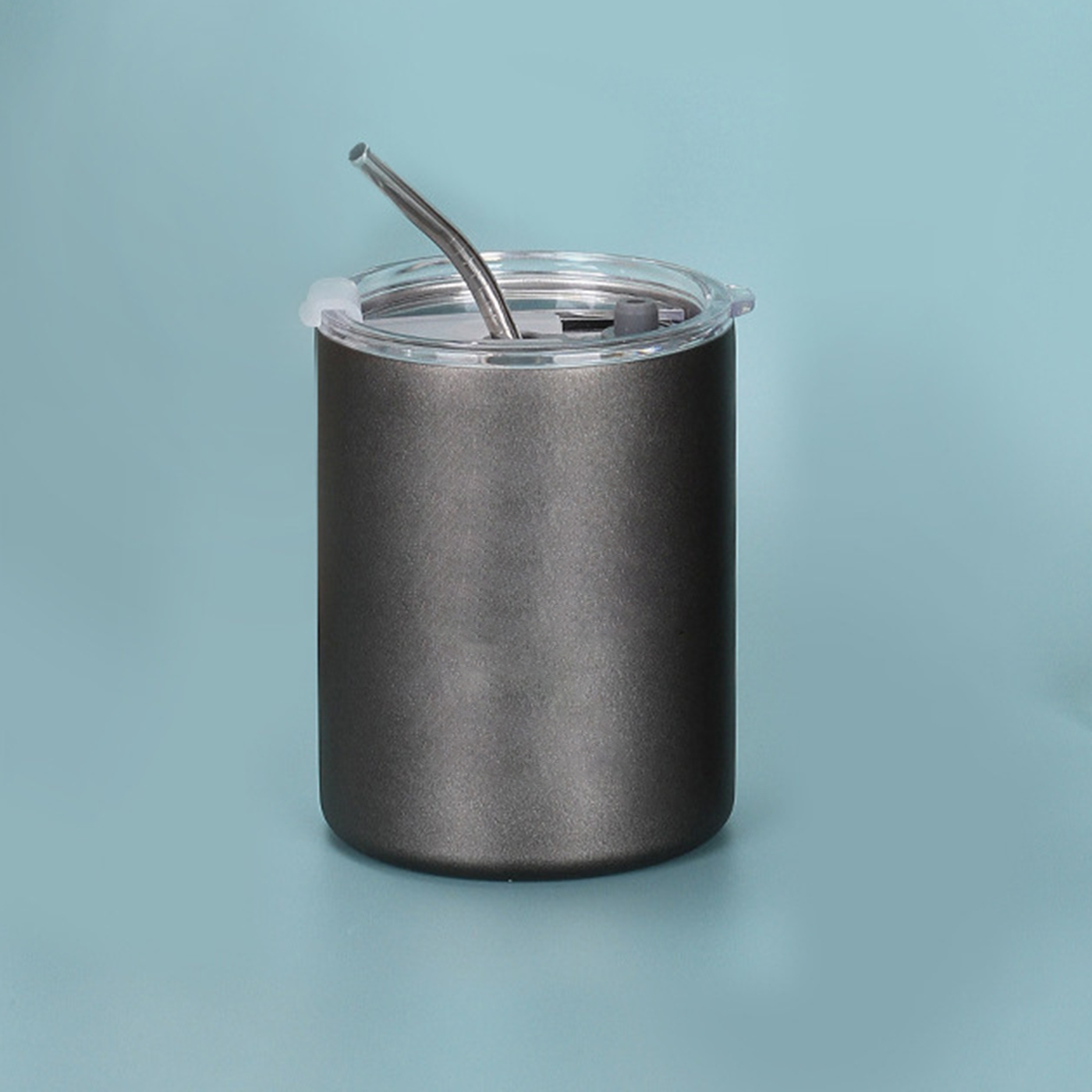 11oz. Insulated Stainless Steel Tumbler With Straw2