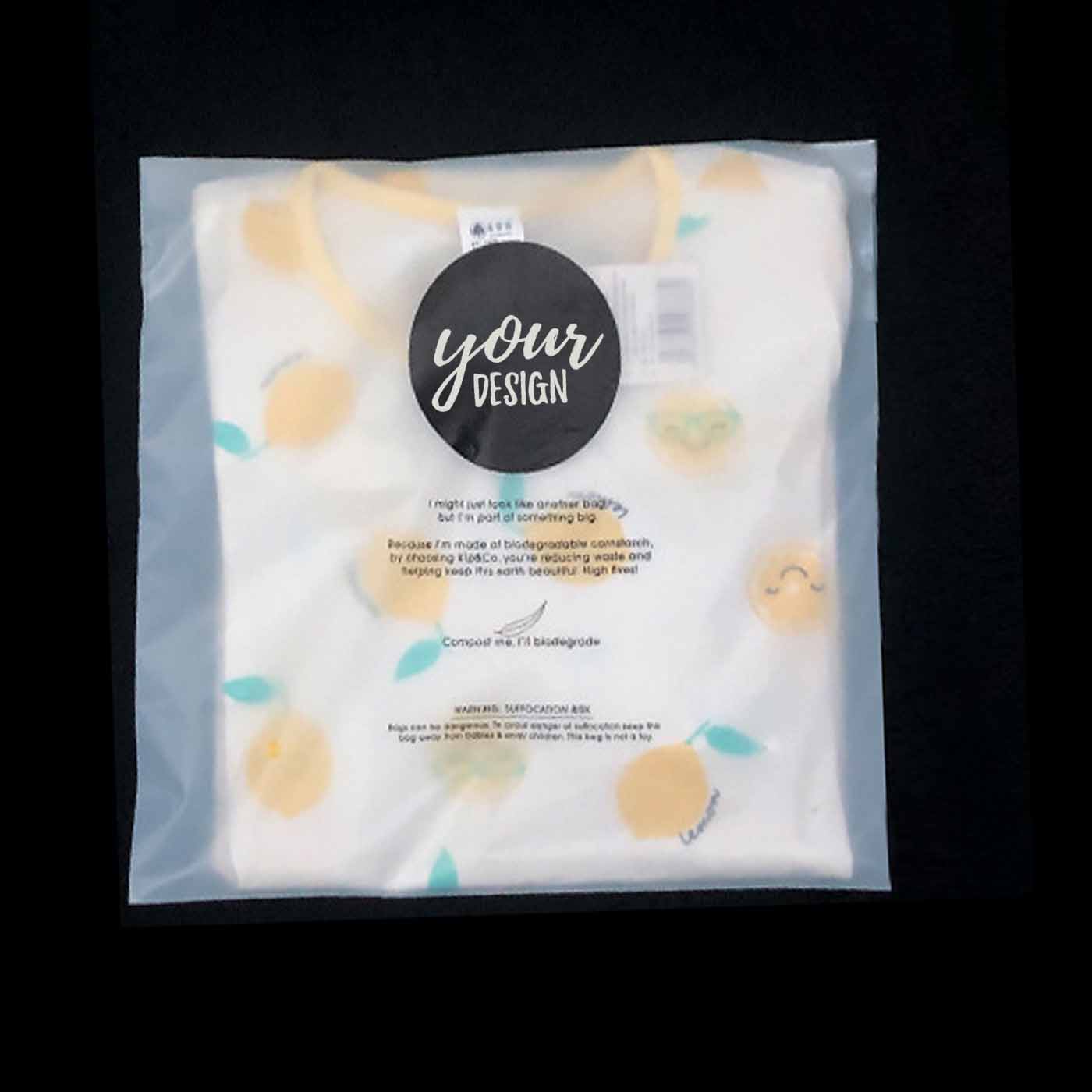 PLA Biodegradable Self-Sealing Clothes Packaging Bag1