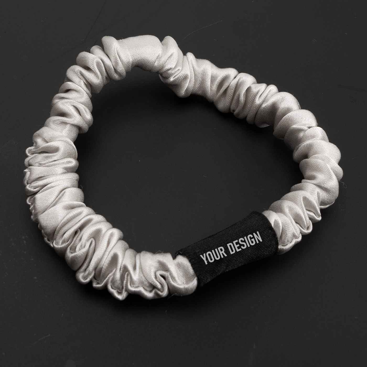 100% Mulberry Silk Skinny Scrunchie2