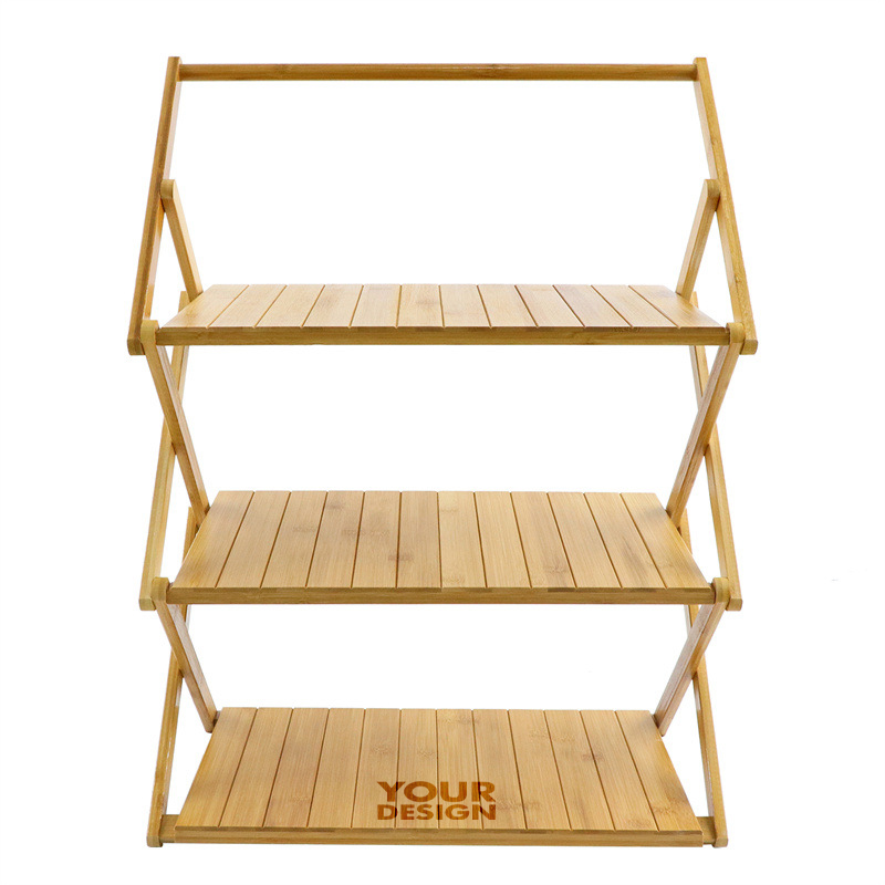 4 Layers Bamboo Plant Folding Frame1