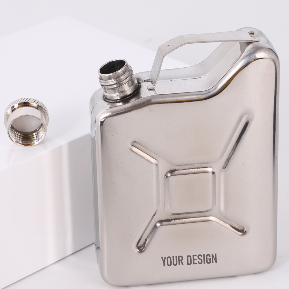 5 oz. Stainless Steel Silver Hip Flask1