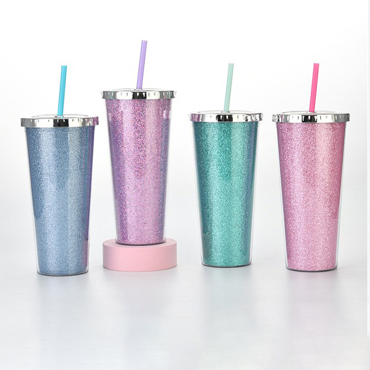 24 oz. Double Walled Glitter Tumbler3