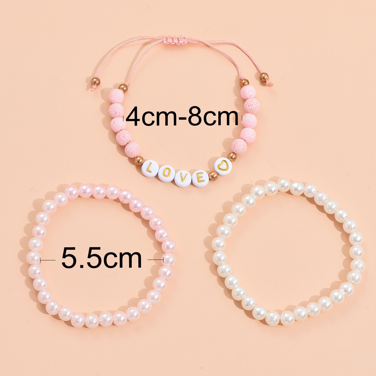 3Pcs Stretch Plastic Bracelet Set1