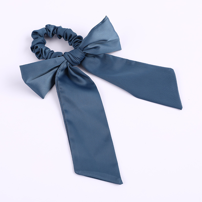 Silk Knotted Bow Hair Scrunchie3