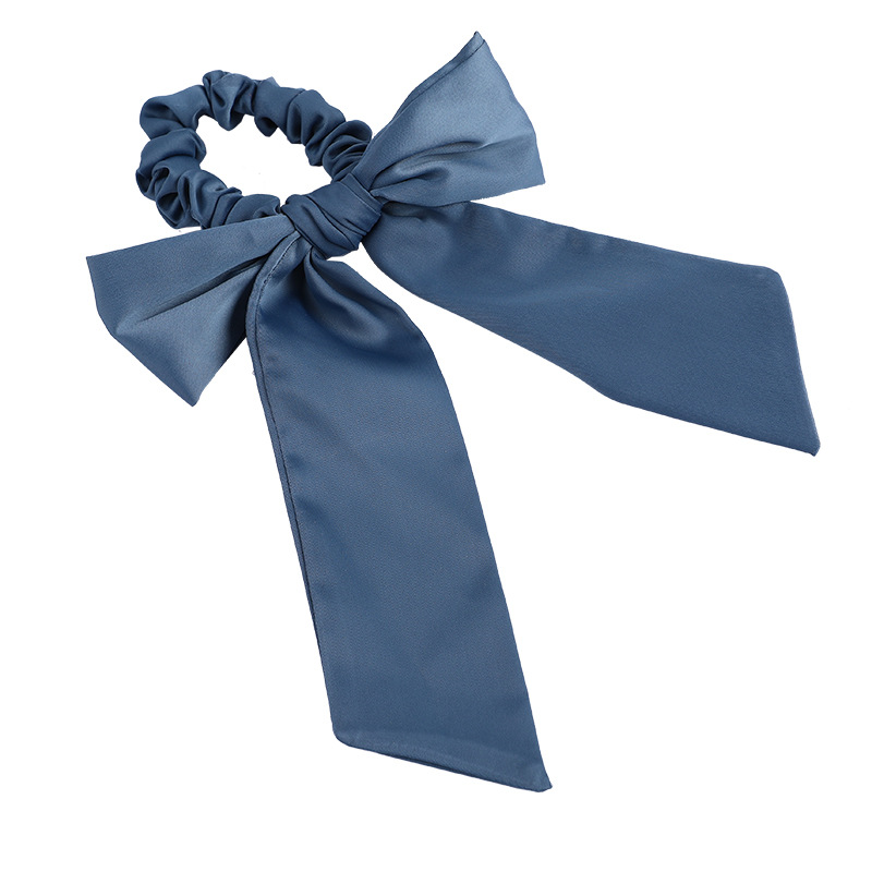 Silk Knotted Bow Hair Scrunchie1