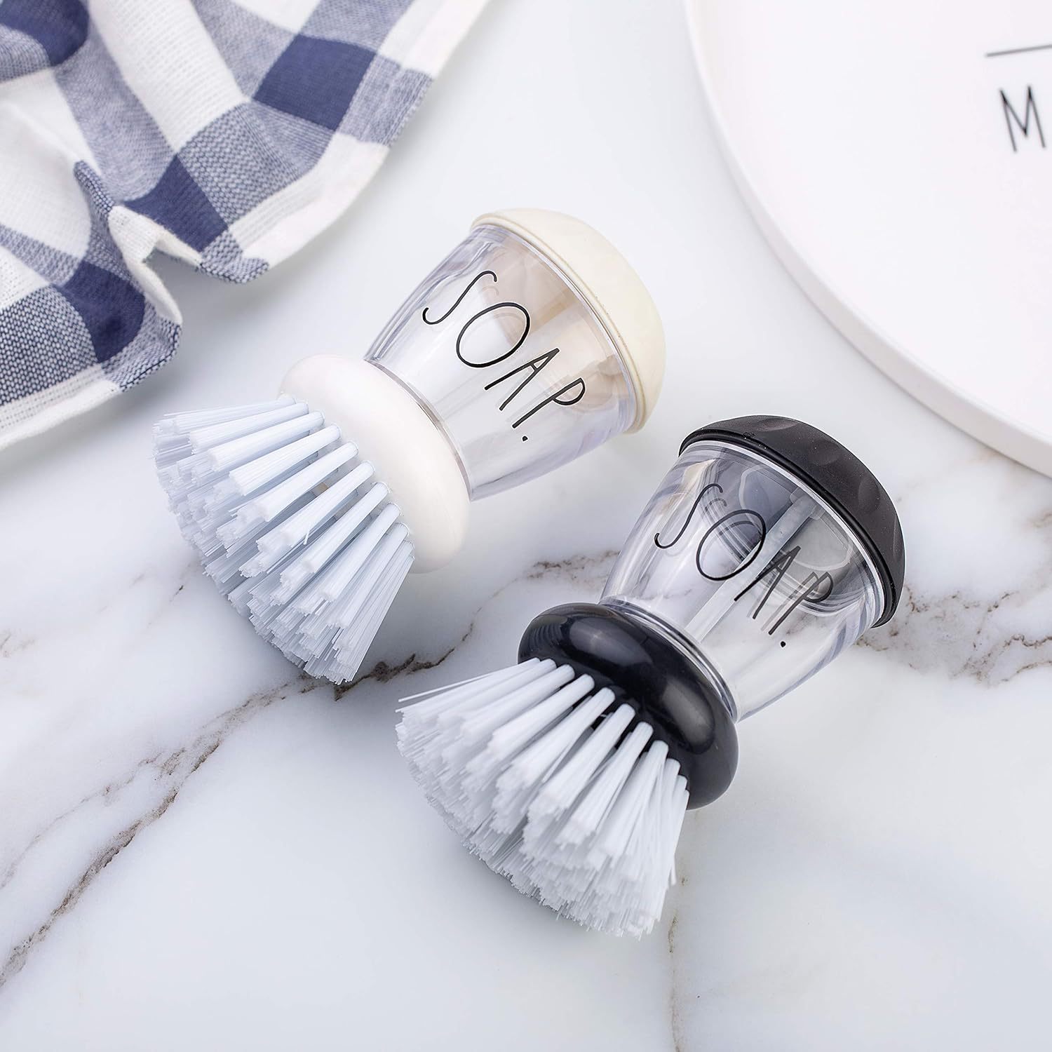 Small Soap Dispensing Palm Brush