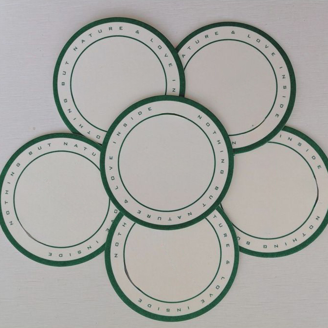 Custom Disposable Absorbent Paper Coaster1