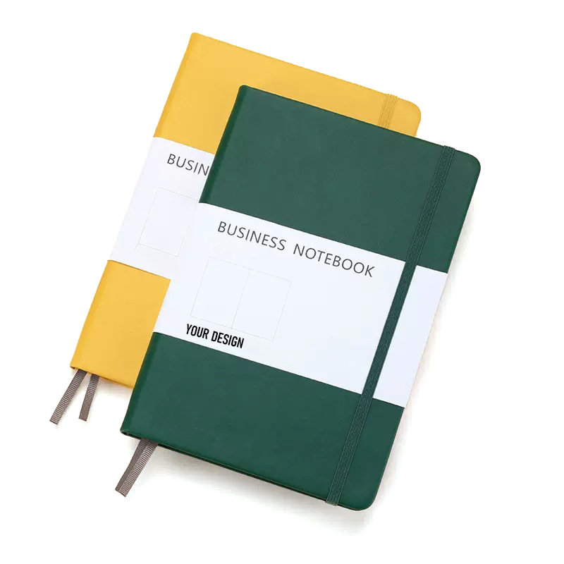 PU Hardcover Notebook With Strap1