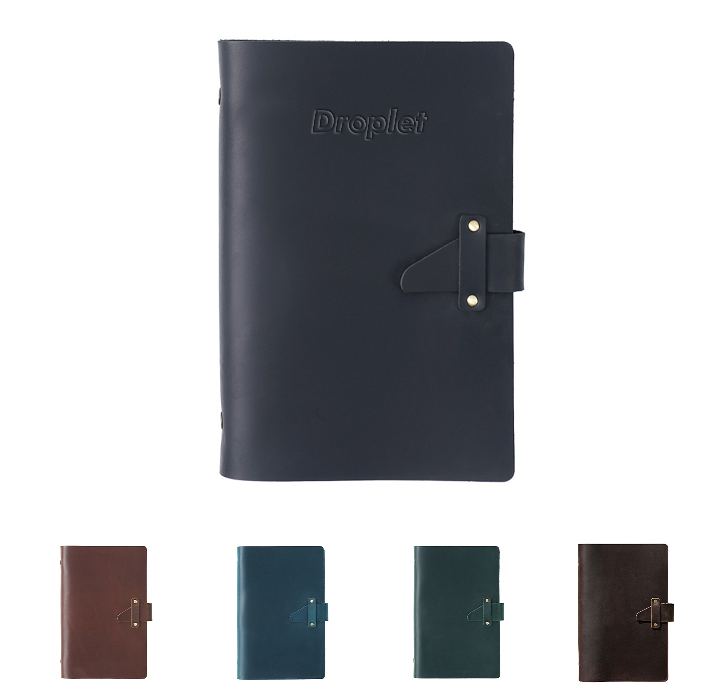 PU Vintage Spiral Notebook With Buckle