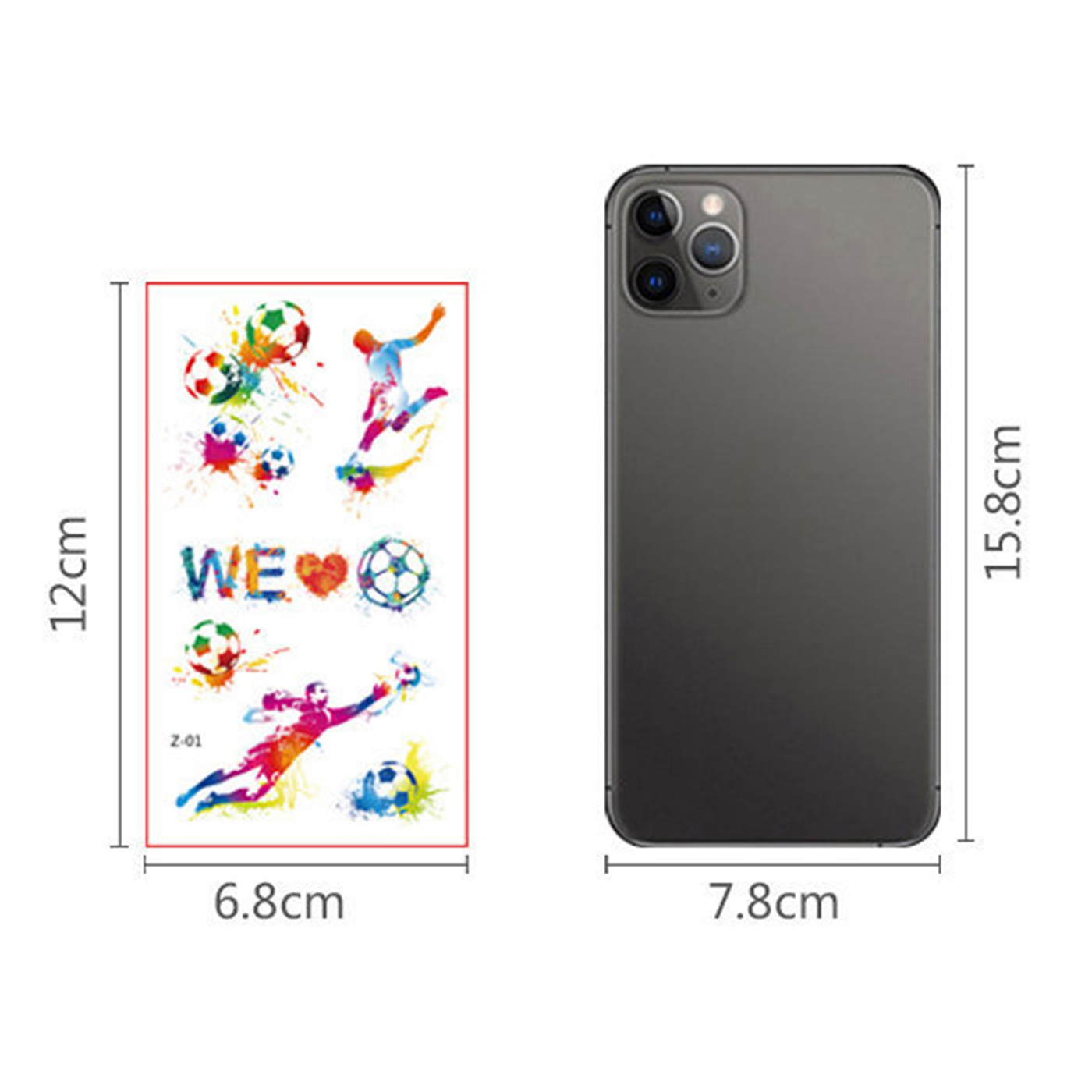 Soccer Tattoo Sticker For Kids1