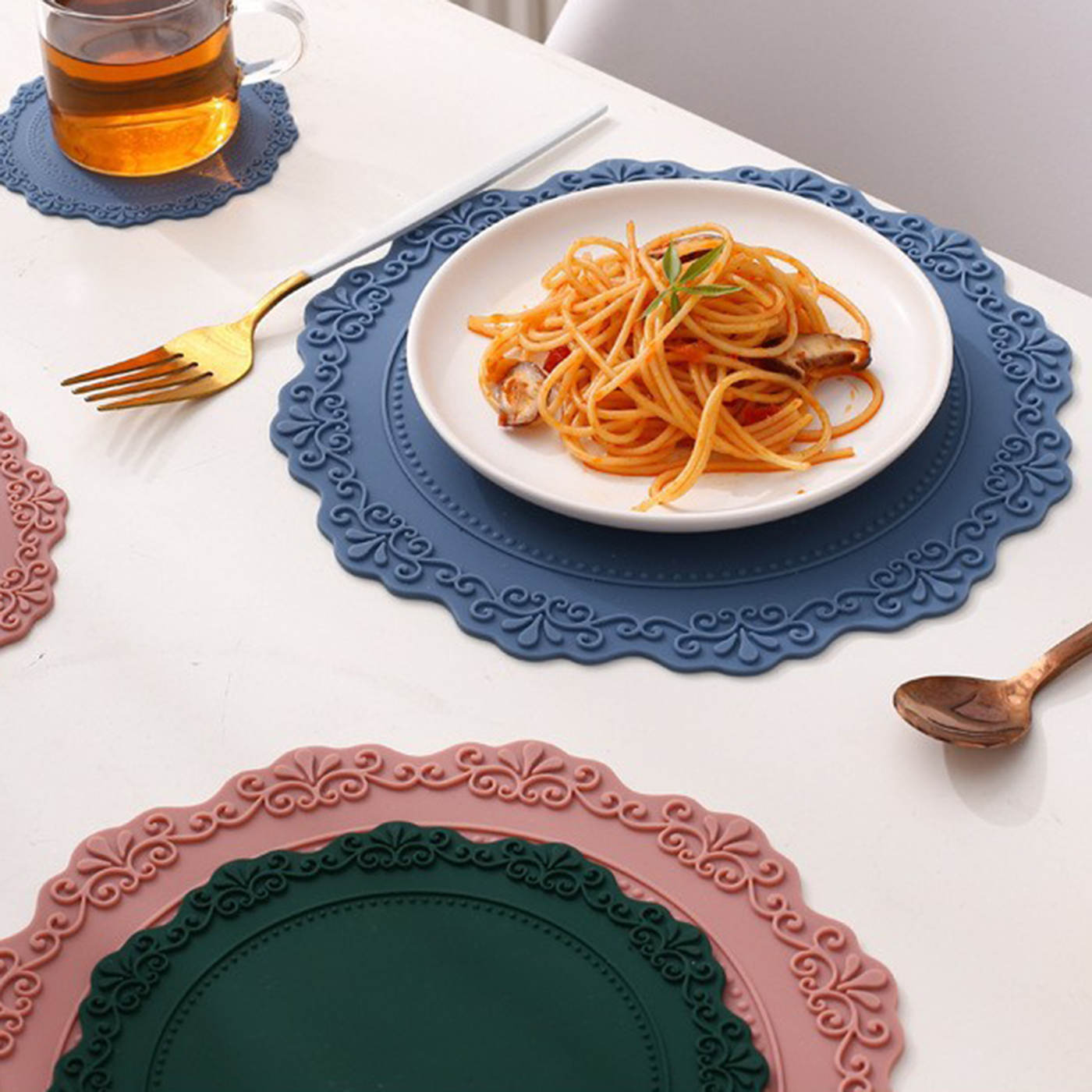Lace Silicone Coaster3