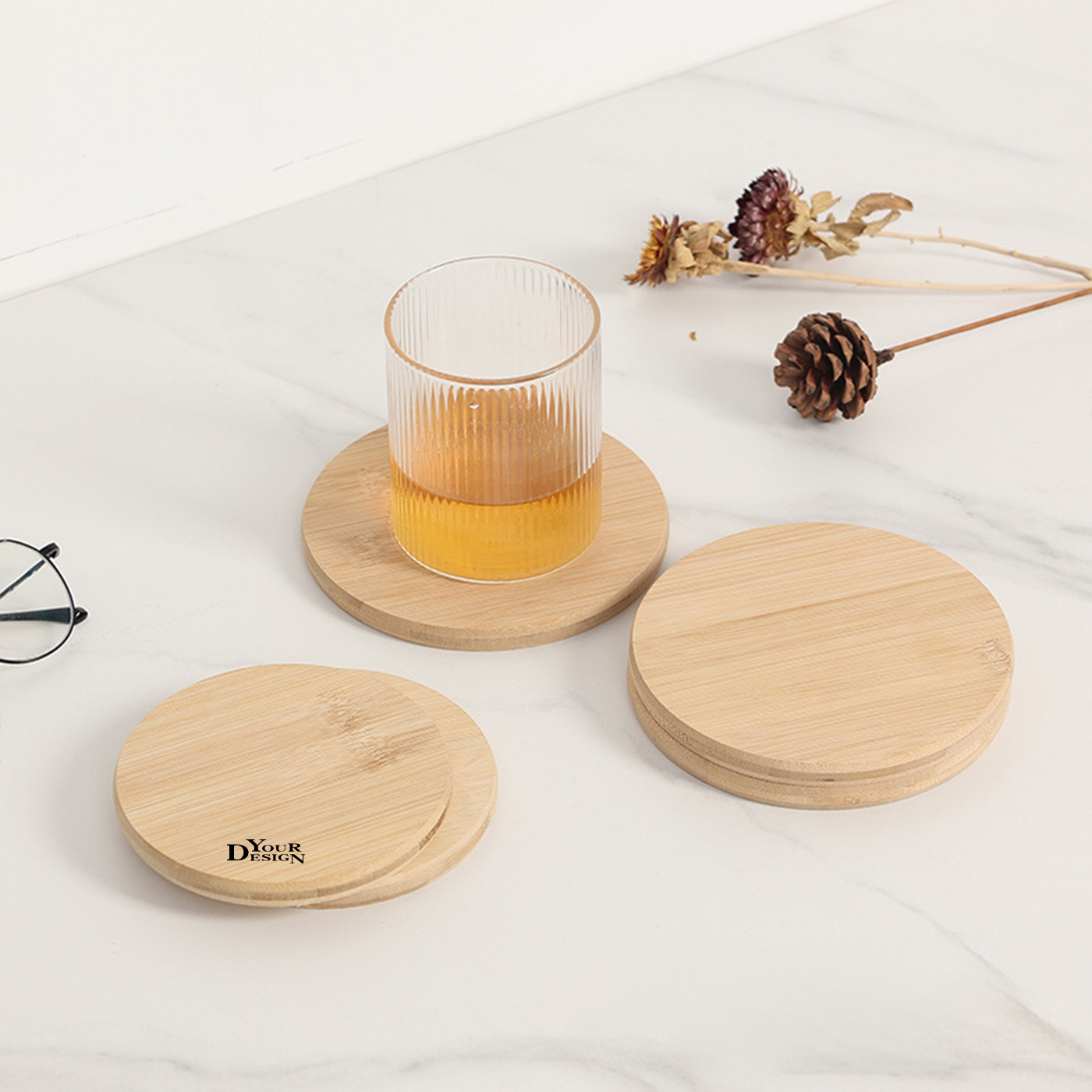 4 Inch Wooden Coasters1