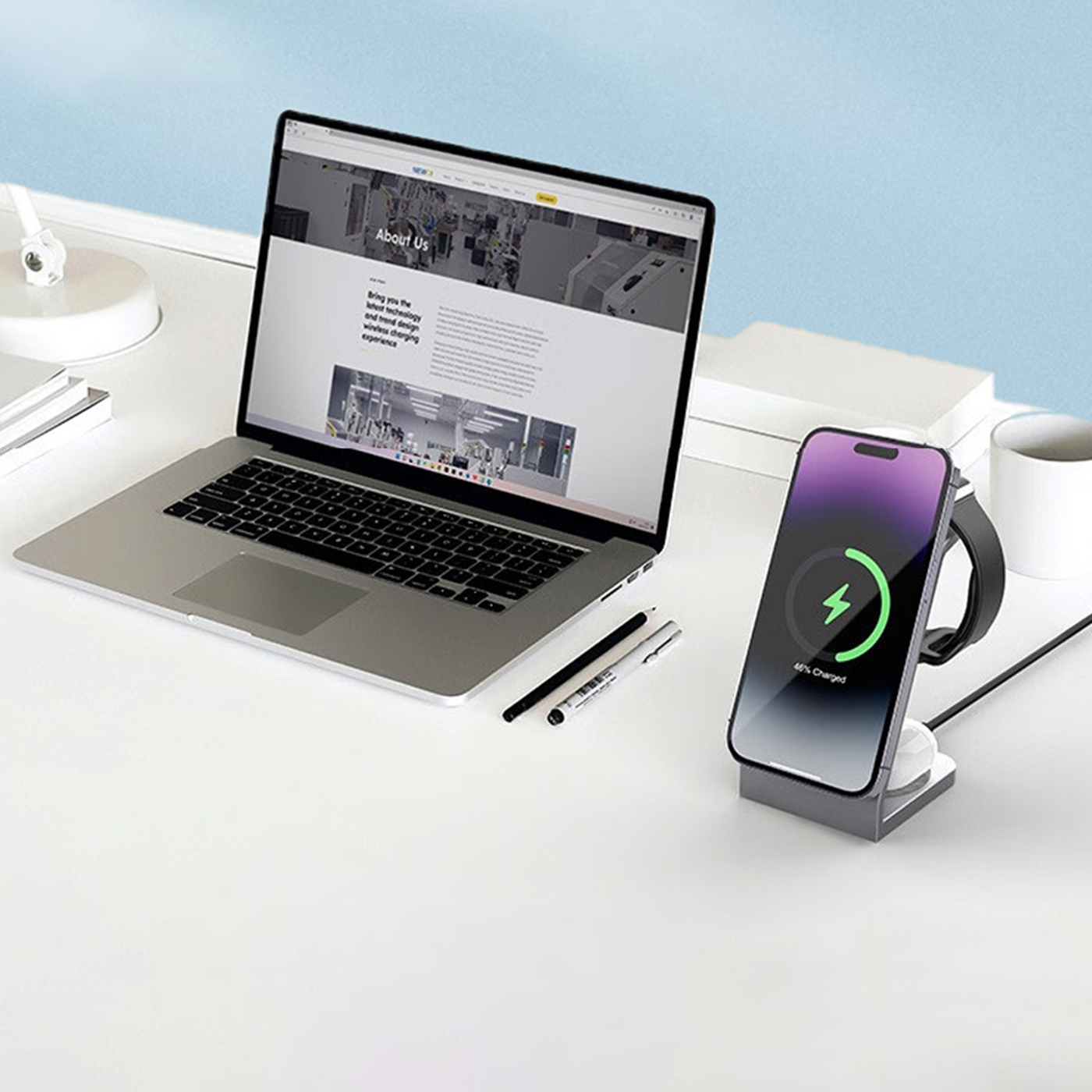 3 In1 Magnetic Wireless Charger Stand2