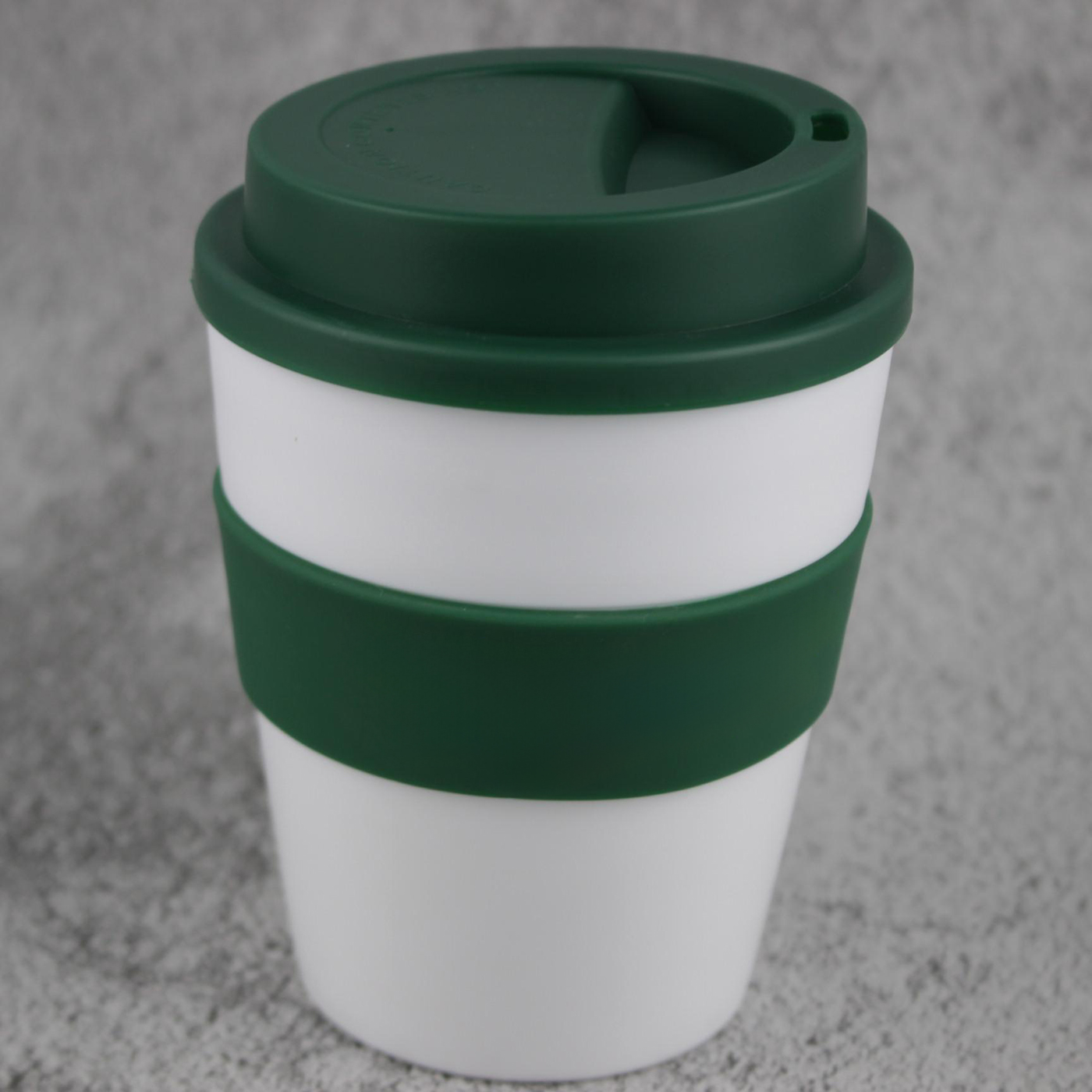 12 oz. Plastic Coffee Cup With Silicone Sleeve2