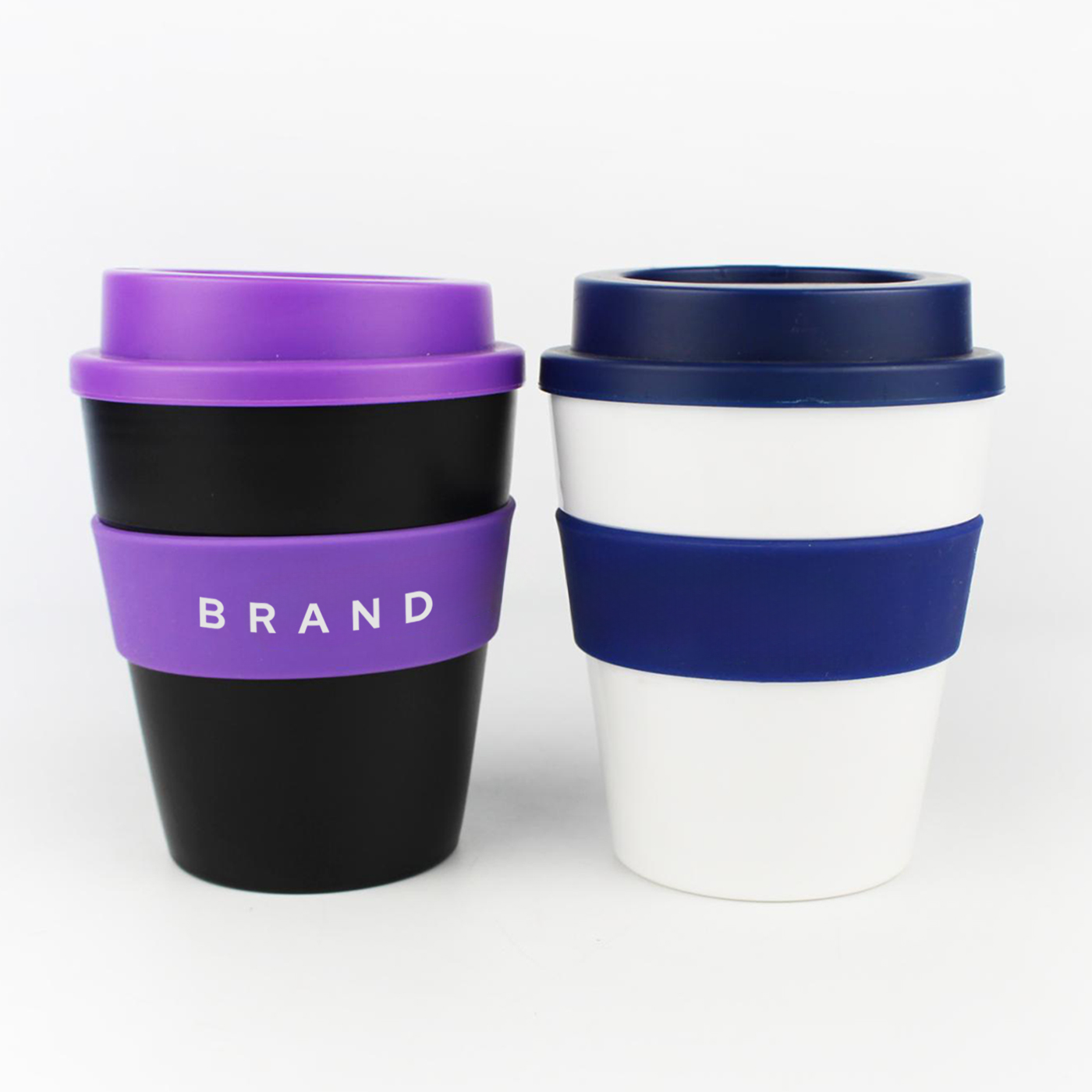 12 oz. Plastic Coffee Cup With Silicone Sleeve