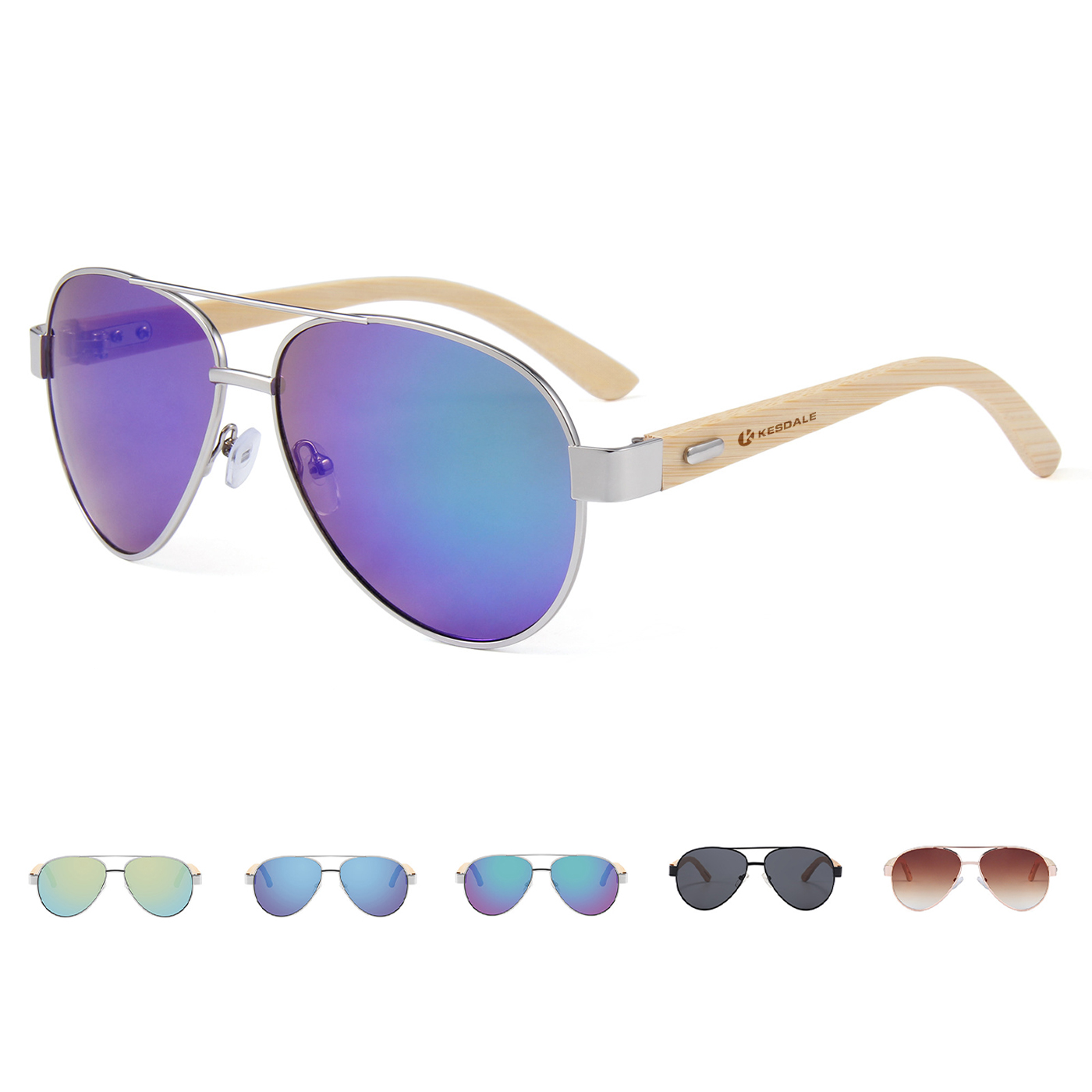 Classic Bamboo Temple Sunglasses