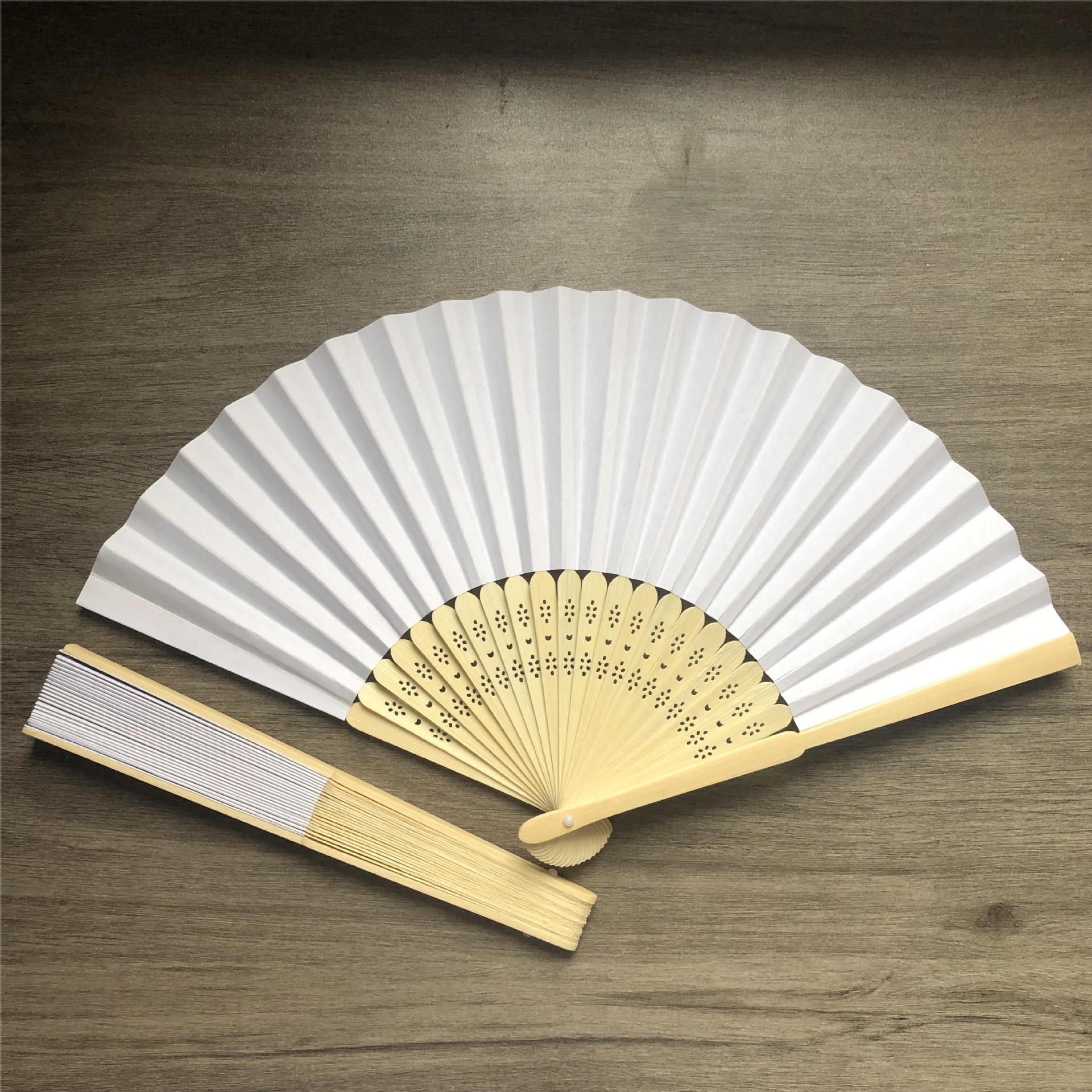Folding Bamboo Hand Held Paper Fan1