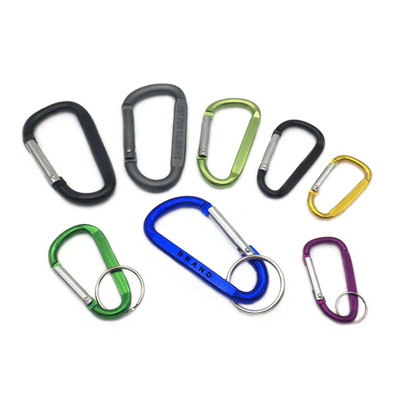 Aluminum Alloy D Shaped Hook Carabiner