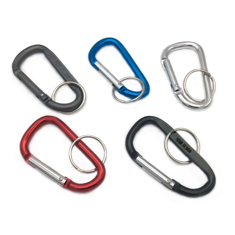 Aluminum Alloy D Shaped Hook Carabiner1
