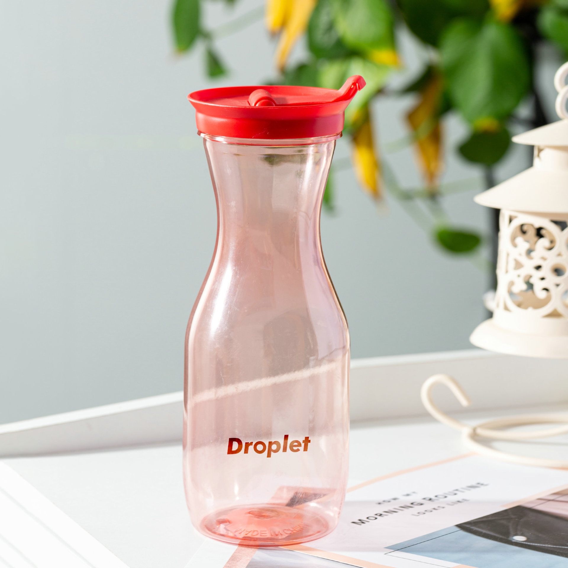 1L Transparent  Juice Water Pitcher With Lid