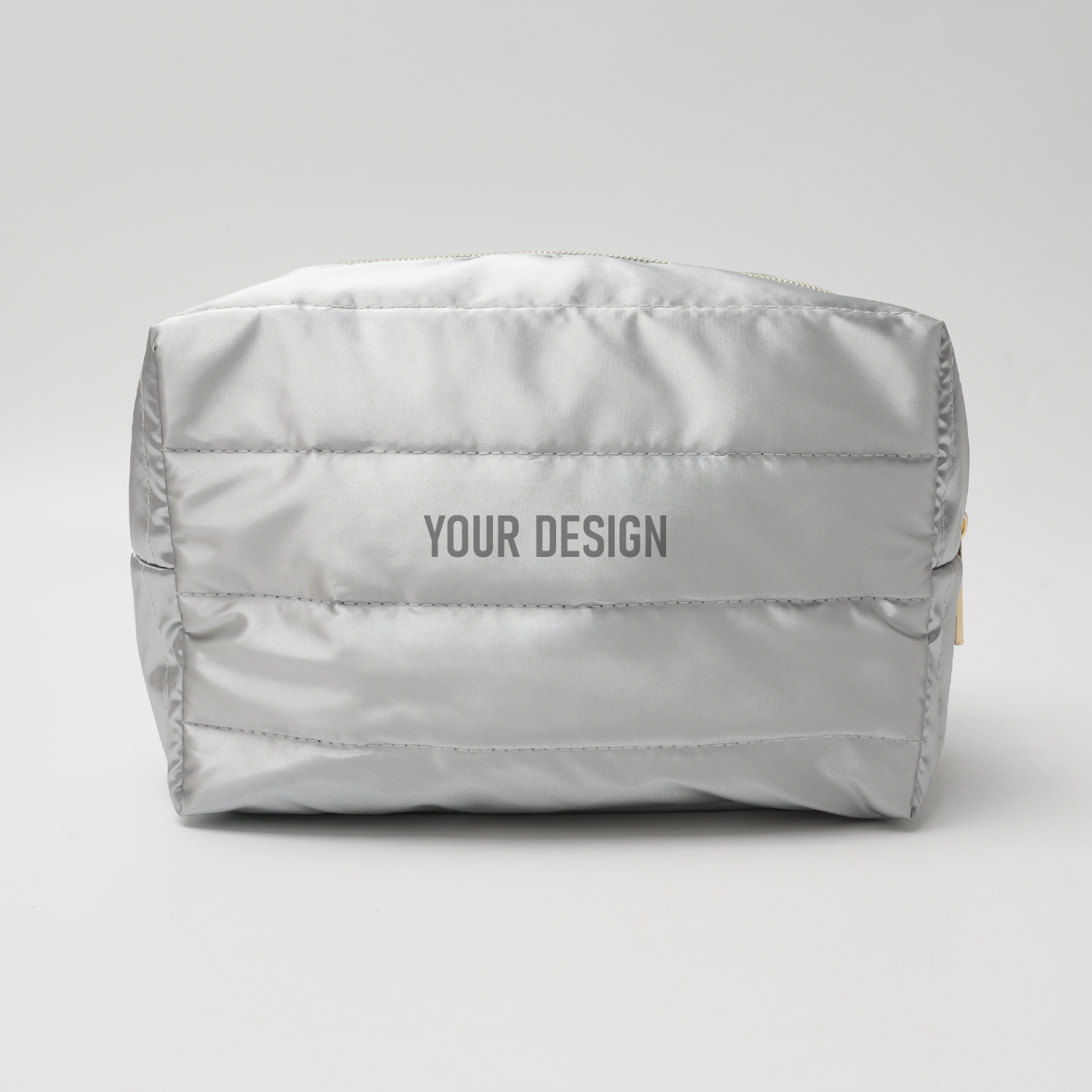 Square Puff Quilted Cosmetic Bag1