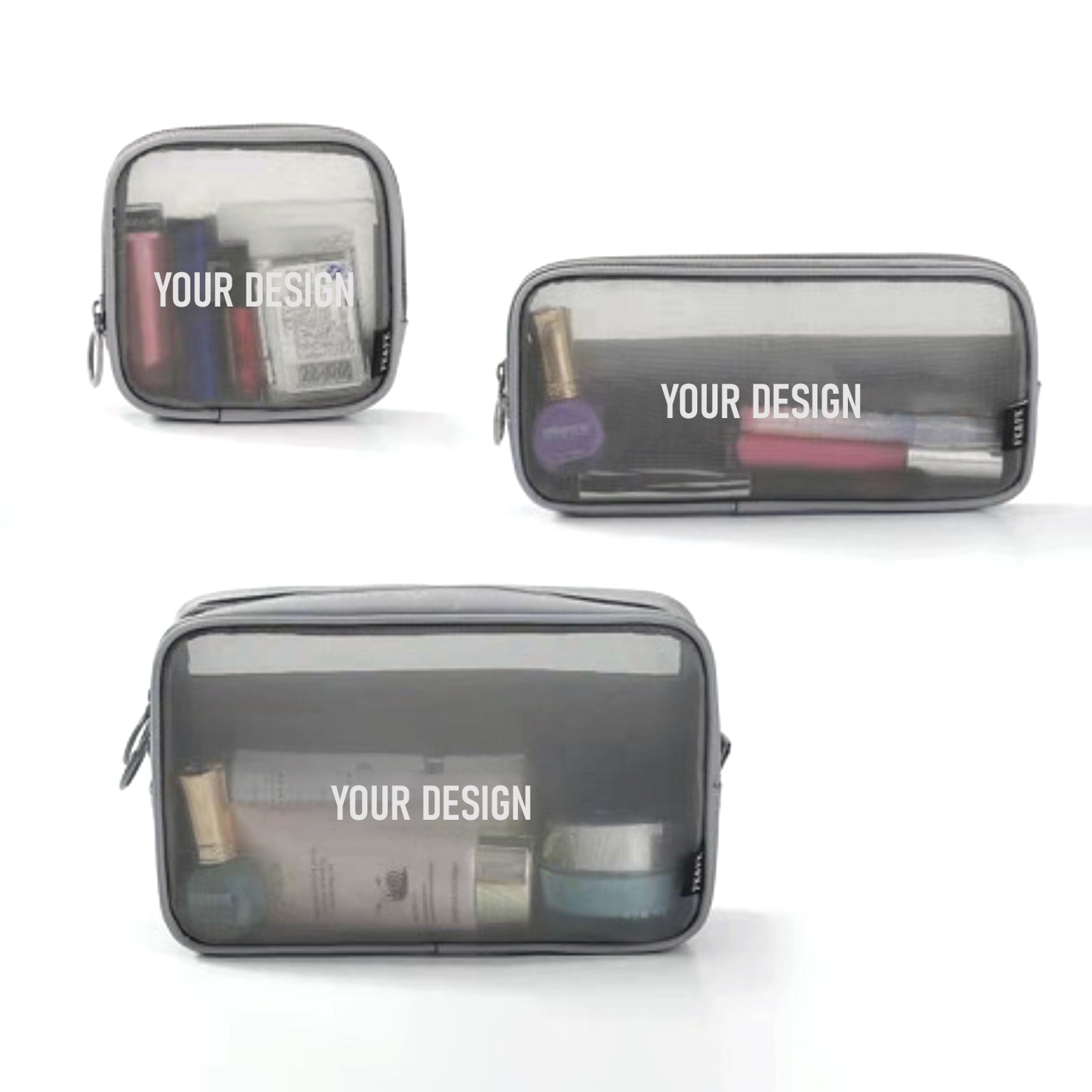 3PCS Mesh Toiletry Cosmetic Bag1