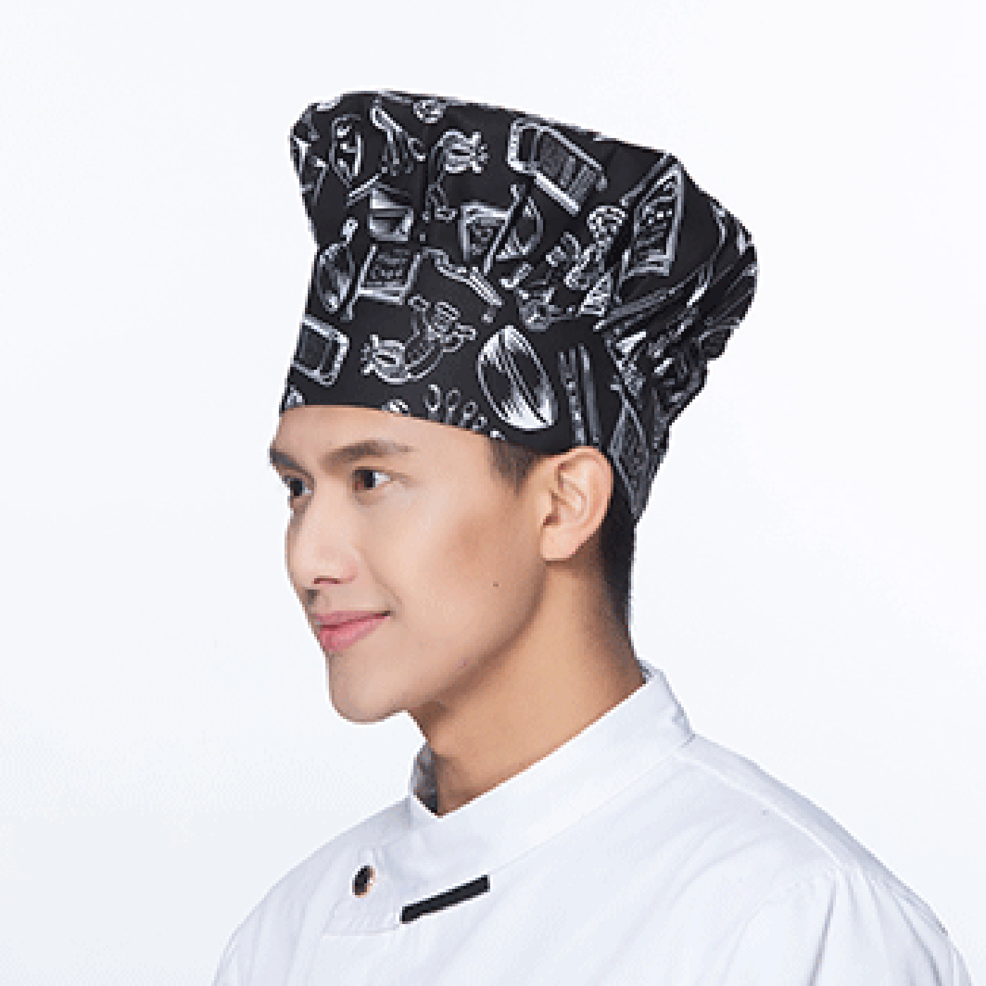 Adults Adjustable Elastic Band Chef Hat1