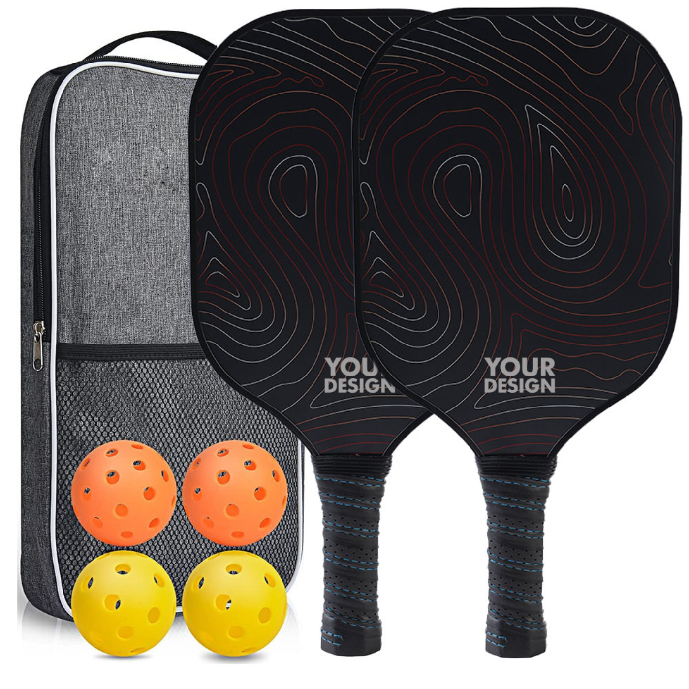 Fiberglass Pickleball Paddle Racket Set