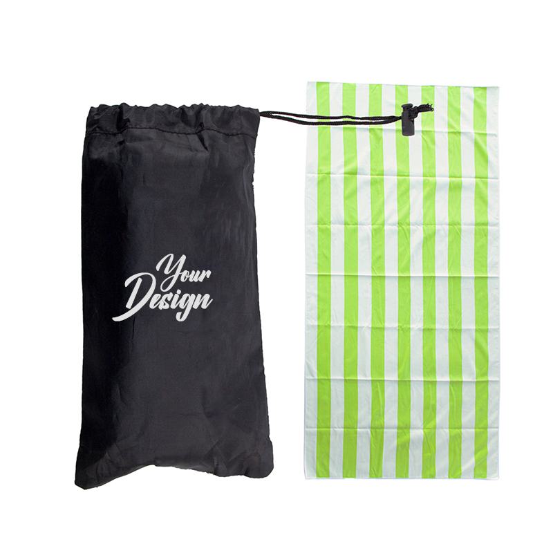 Double Sided Striped Microfiber Beach Towel