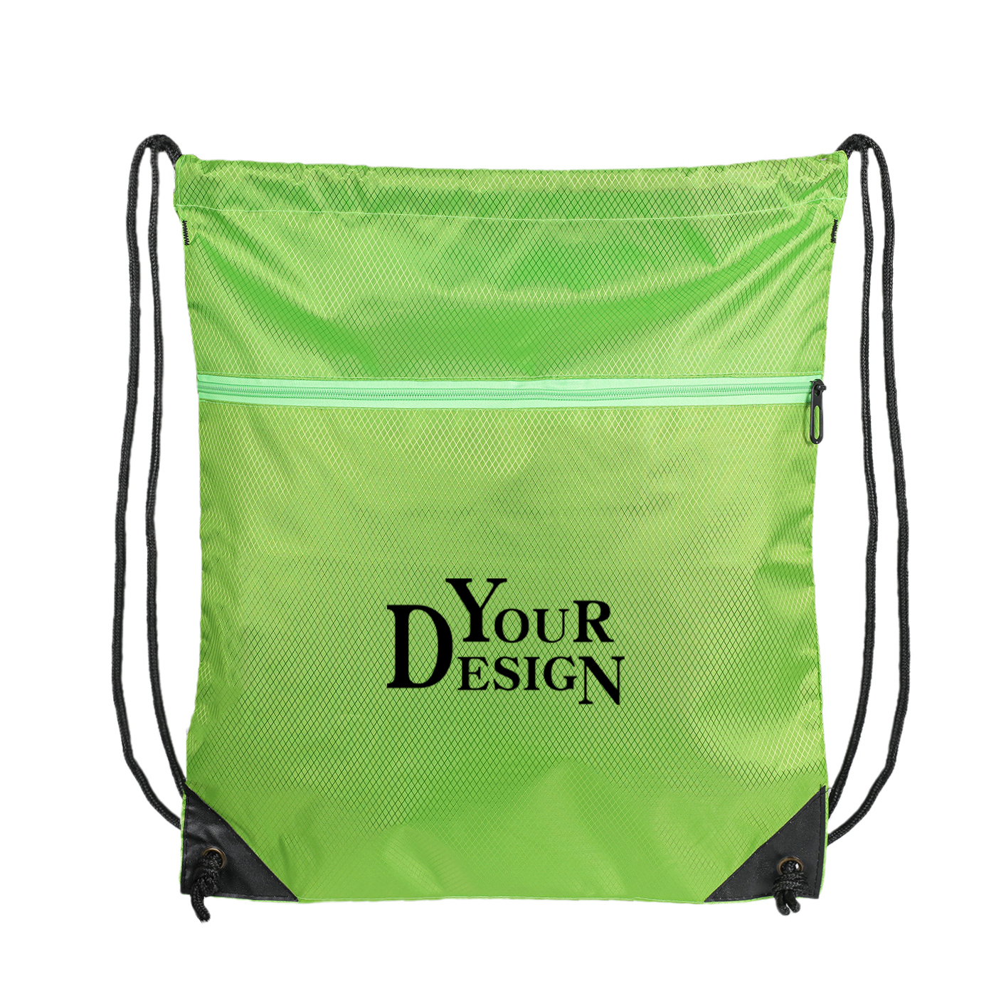 Nylon Drawstring Backpack With Printing1