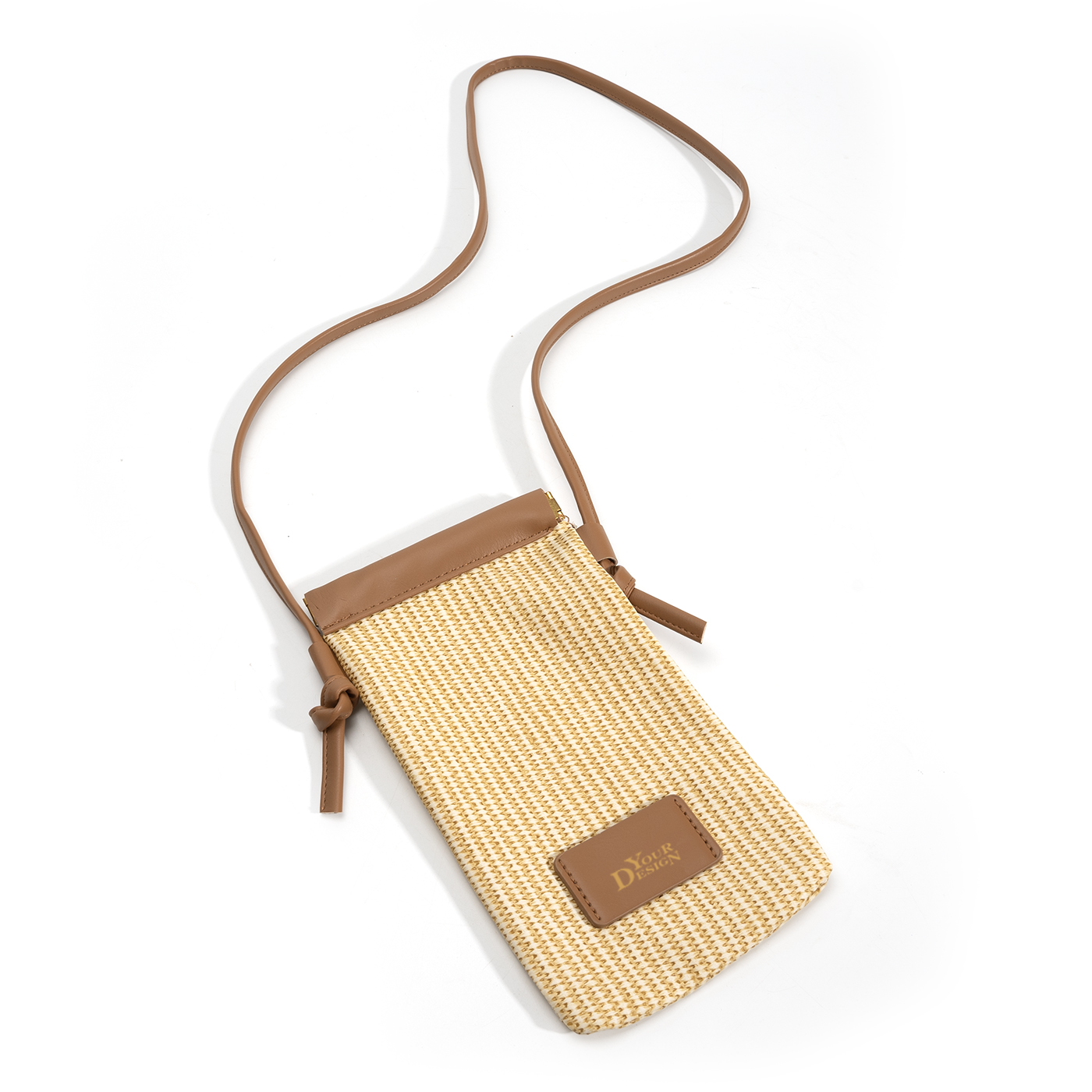 PU Leather Braided Mobile Phone Bag2