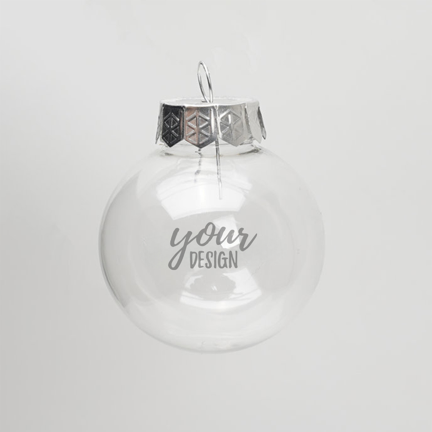 Clear Plastic Christmas Fillable Ornaments Ball