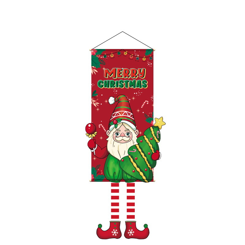 Personalized Hanging Christmas Flag1