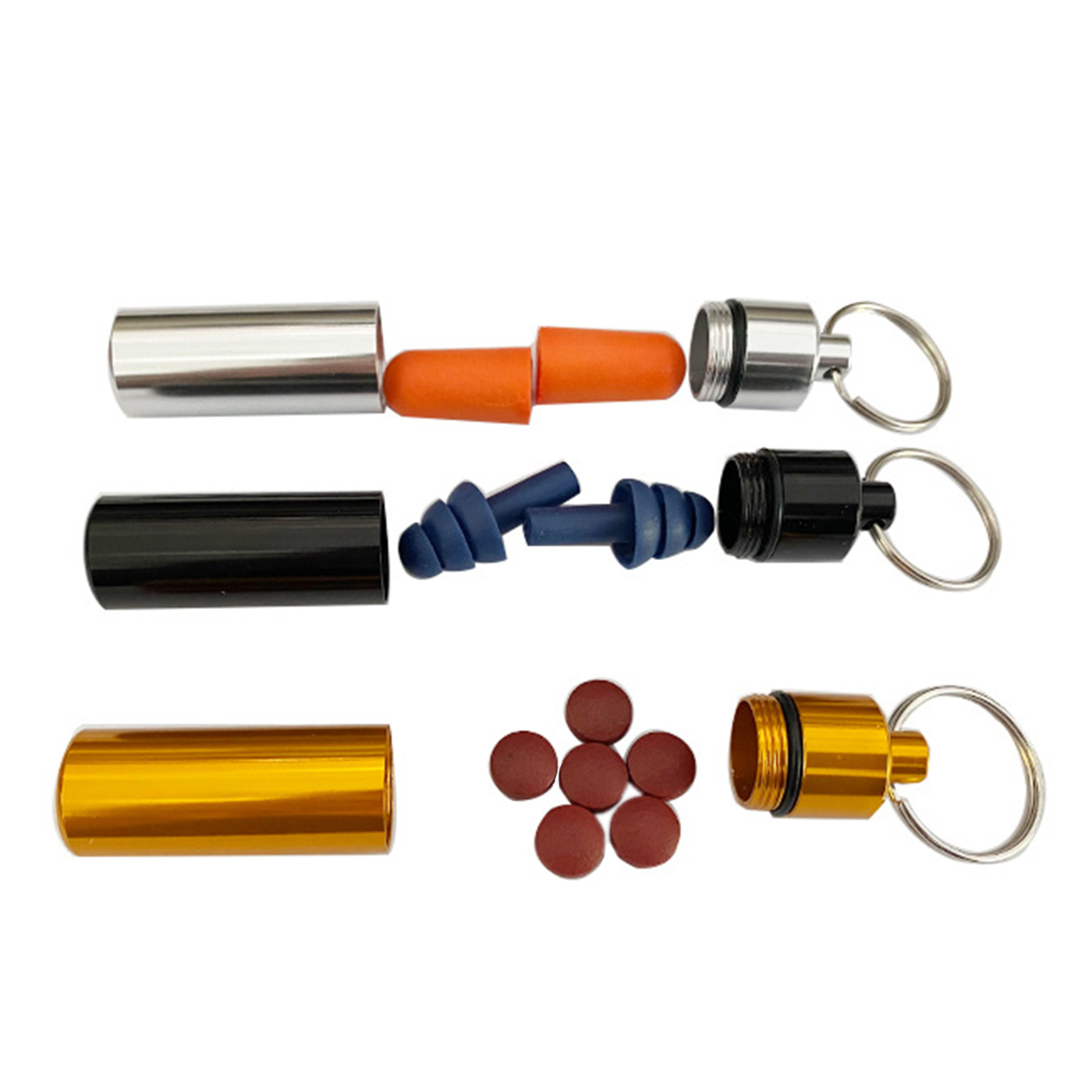 Small Portable Pill Case With Keychain2